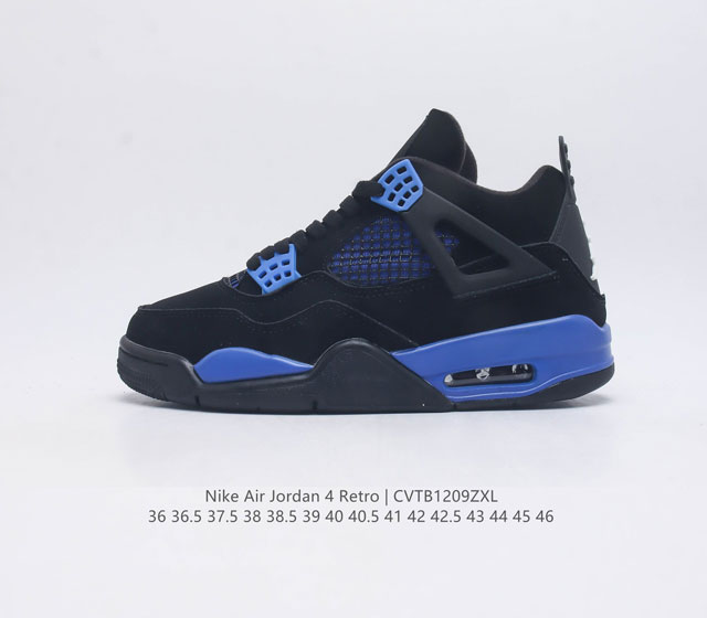 The Nike Air Jordan 4 Retro Og Michael Jordan AJ4 mid top retro casual sports culture basketball shoe adheres to the design concept of lightweight speed basketball shoes to reduce weight
