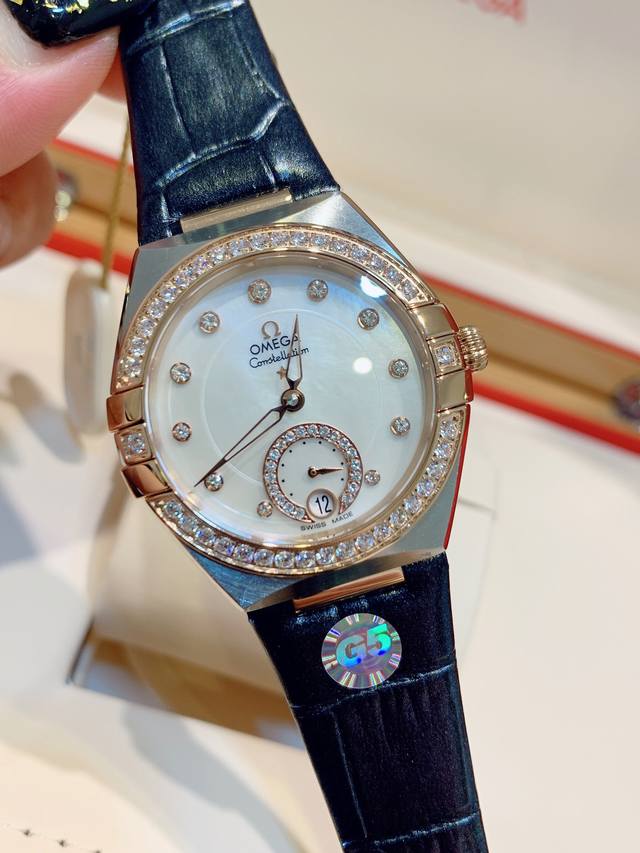 Approval of silver Mei Exclusive shot with diamond 50, identify quality and details Omega Constellation brand new women's watch, 5th generation Taiwan factory mechanical high version fully arrived, original one-to-one refined and super explosive star