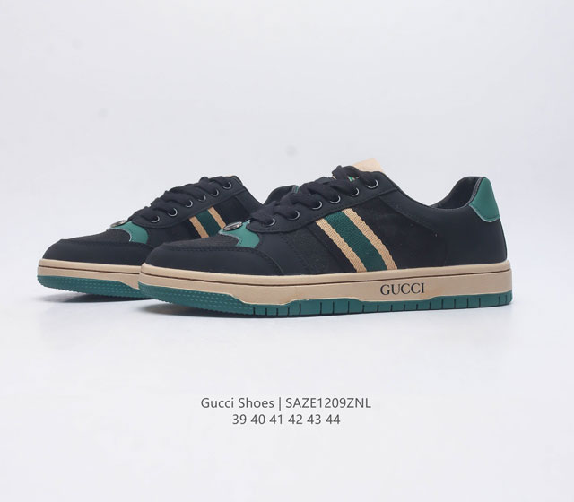 Gucci Versatile Casual Sneakers Celebrity Same Style on Xiaohongshu Popular Thick soled Height Rising Sneakers True Label 2023 SS New Color Classic High Luxury Brand Gucci Retro Casual Sneakers Size 39-44 Editor