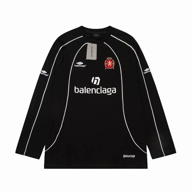 High quality Balenciaga Maison Mamba No.10 long sleeved T-shirt adopts imported printing and embroidery technology, with extremely complex splicing process of multiple pieces of pure cotton soft fabric. The color matching dyed fabric is full of trend