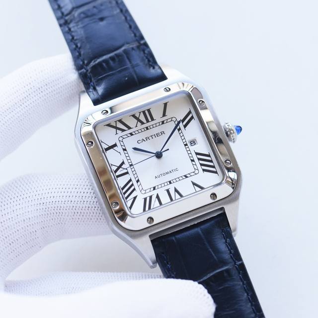 The upgraded version of the white shell gold imported 8215 new Cartier Santos Dumont watch made a brand new appearance in 1904 Louis Cartier is Albert, a close friend of the aviator Shan