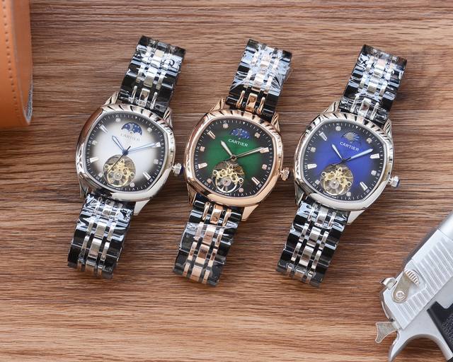 Men's Favorite Square Watch Latest: Cartier's Best Design Exclusive First Release Type: Boutique Men's Watch Strap: 316 Stainless Steel Strap Movement: High end Fully Automatic Mechanical Movement Mirror: Mineral Reinforced Glass Higher Definition Pr