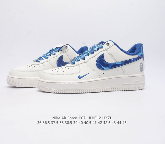 Company level Af1 Nike Air Force 1 07 Low Air Force One Original Last Original Paperboard Crafted Pure Air Force Version Focused on Foreign Trade Channels Full Palm Built in Honeycomb Air Cushion Original Box Accessories Original Factory Midsole