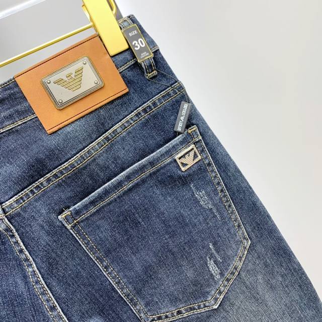 Armani, 2024 SS Spring/Summer New Jeans, Customized Full Set of Hardware, Brand New Design Craftsmanship, Fine Craftsmanship, Perfect Details, High Version Size: 29-38 None 35.37