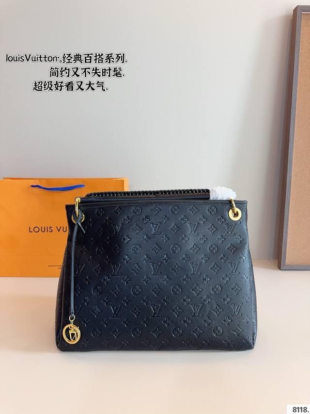 Lv | Louis Vuitton Artsy handbag shopping bag with large capacity design, hand woven handle with simple yet luxurious temperament. The large capacity and three-dimensional triangular lines on the side provide a sense of stability. Arsty has a sharp e