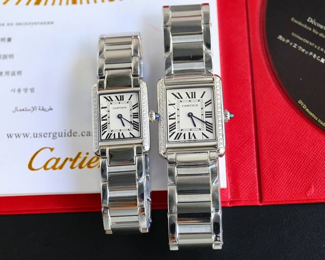 Aperture drilling ring Taiwan factory Cartier Tank Must super masterpiece hits hot, size: 33.7 * 25.5mm medium, 29.5 * 22mm small. 1. Taiwan factory genuine substitute grade dial with Swiss quartz 75: