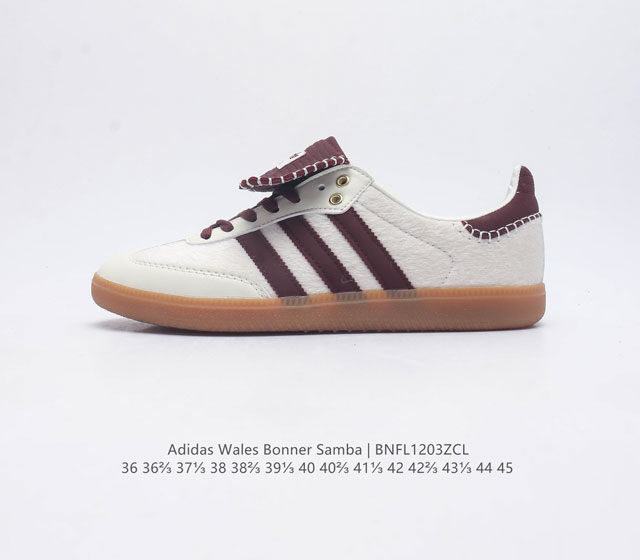 The authentic retro and avant-garde brands have all taken over the classic retro low top casual running shoes of the United Kingdom designer brand Wales Bonner X Adidas Wb Samba Wb Nissan series. Item number Ie0586