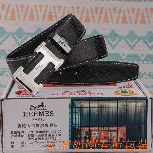 Product Name: Hermes Belt Original Belt Material: 100% head layer cowhide belt, guaranteed genuine leather belt, counter original order quality, fine workmanship, preferred packaging for personal use: Please identify the counter packaging as shown in