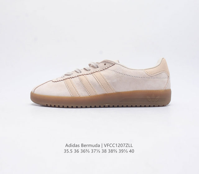 Adidas German Training Shoe Series Women's Shoes Fresh Macaron Style Adidas New Clover Bermuda Sports Board Shoes Secretly Launched Recently Adidas Originals Be