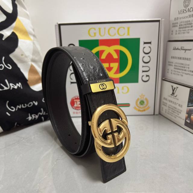 Product Name: Guqi Gu... Ci Original Material: Original Leather Belt 100% Head Layer Leather Belt Guaranteed Genuine Leather, 24K Pure Steel Buckle, Counter Original Quality and Exquisite Craftsmanship, Fashionable Brand, Preferred Packaging for Pers