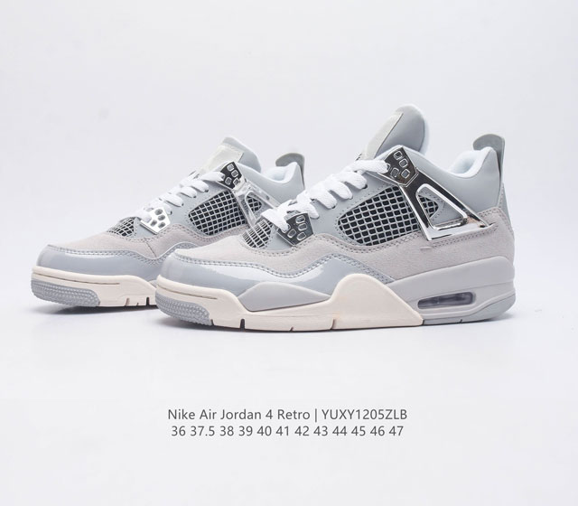 The Nike Air Jordan 4 Aj4 generation retro casual sports culture basketball shoe adheres to the design concept of lightweight speed basketball shoes to reduce weight while improving comfort. The midsole continues the previous work