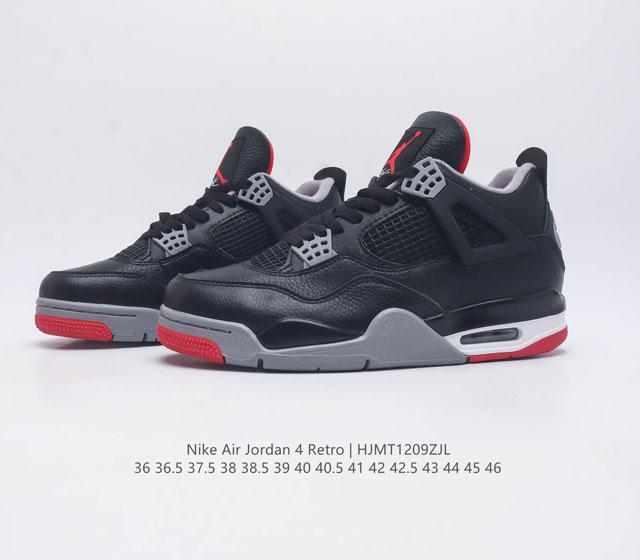 The Nike Air Jordan 4 Retro Og Michael Jordan AJ4 mid top retro casual sports culture basketball shoe adheres to the design concept of lightweight speed basketball shoes to reduce weight