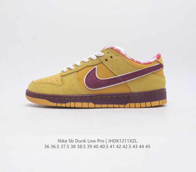 The authentic Nike Sb Dunk Low Pro men's and women's skateboarding shoes are classic retro sneakers with a low cut design that creates a classic Dunk style insole. The heel is equipped with a Zoom Air cushion