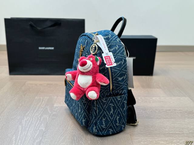 Accessories Saint Laurent Cowboy Backpack Ysl Fashionable and Versatile with Unique Artistic Atmosphere Simple and Versatile Appearance High Daily Street Preferred Size 26 30