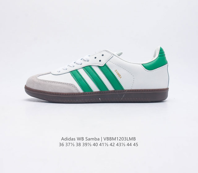 Adidas Wb Samba Samba Training Shoes Korean Ghost Order Samba Anniversary Series Difference Market Fake Leather Currency Adidas Classic samba Og Slender Shoes