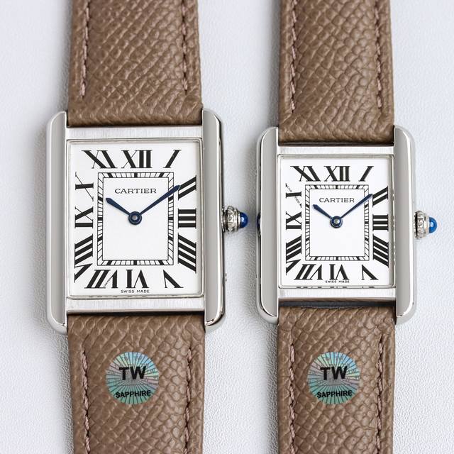 Tw New Pattern - Elephant Grey Real Shot Cartier Ultra Thin Tank Cartier Tank Solo Series, a versatile and cost-effective watch imported from Switzerland with a quartz movement, a round bead shaped crown, and embedded with a convex circular synthetic