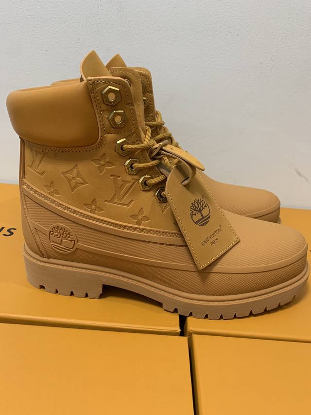L Family Collaboration P: Couple Size: Women's 35-40 Men's 39-44 45 Customized Timberland Collaboration Via Instagram Lv Early Autumn Timberland Big Yellow Boots