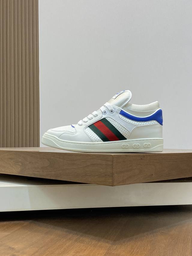 Gucci - High quality original - Upper: Nappa calf leather, Lychee grain calf leather, computer embroidery brand totem - Inner: Water dyed calf leather - outsole: Ultra light TPU rubber; Two tone molded outsole - Ultra high quality control workmanship