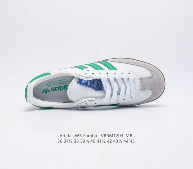 Adidas Wb Samba Samba Training Shoes Korean Ghost Order Samba Anniversary Series Difference Market Fake Leather Currency Adidas Classic samba Og Slender Shoes