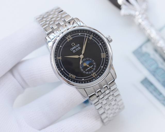 White shell gold shell steel strap 20 brand: Omega Omega type: Men's watch case: top-level version 316 stainless steel l strap: imported calf leather strap 316L stainless steel strap movement: fully automatic mechanical movement mirror: mineral: