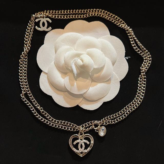 Chanel C Family Love Necklace Same Material