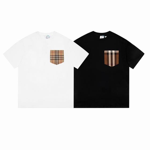 Style A33-1 size XS-S-M-L unisex in stock Burberry 2024 autumn and winter new collection, featuring plaid pockets decorated with T, simple and atmospheric design. The patchwork pockets are made of BBR classic canvas, and the fabric is very soft and f