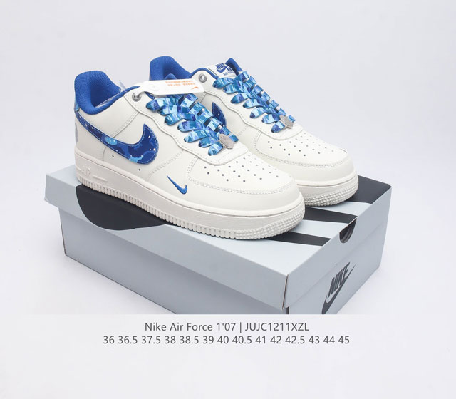 Company level Af1 Nike Air Force 1 07 Low Air Force One Original Last Original Paperboard Crafted Pure Air Force Version Focused on Foreign Trade Channels Full Palm Built in Honeycomb Air Cushion Original Box Accessories Original Factory Midsole