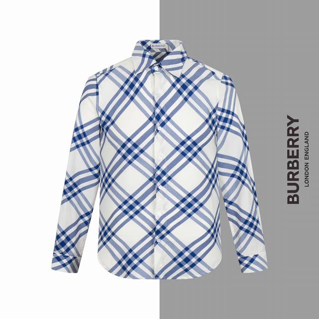 Style number G100 Burberry diagonal grid classic shirt BURBERRY official website Consistent style and craftsmanship: Classic grid diagonal grid and grid production technology Fabric: Pure cotton Bamboo knot cotton material Soft touch Matching: Three 