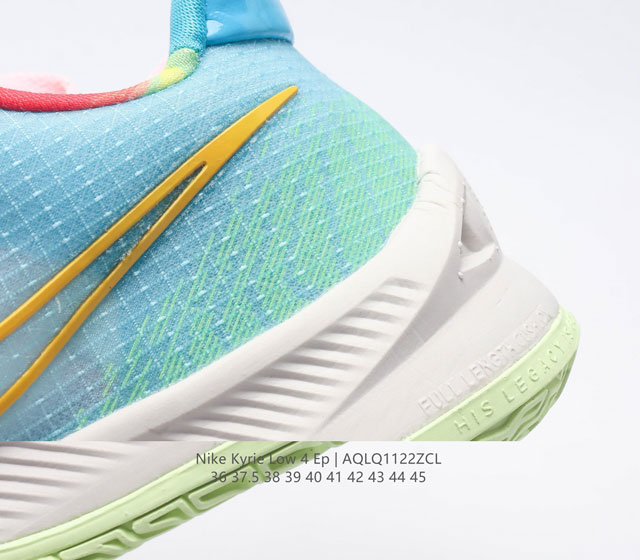 The Nike Kyrie Low 4 Ep men's and women's Irving 4 low top practical basketball shoes are designed to help players achieve fast performance and multi-directional grip while controlling the ball and shaking off defense. The Nike Kyrie Low 4 Ep men's a