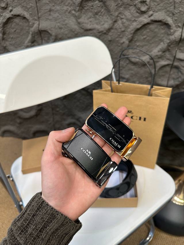 Upgraded Dual Headed Coach!! High version! Belt Hey Ha Original Single Leather Belt~The hottest among popular belts~The quality is very good and comes with a complete set of packaging! The hardware will never fade, and the belt head is the same as th