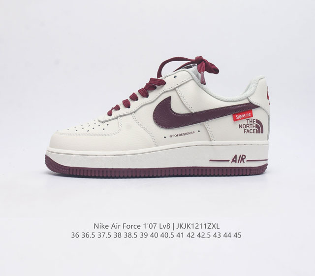 The Nike Air Force 1 07 Air Force One AF1 low top versatile casual sports board shoe combines retro and modern appearance with soft and elastic cushioning performance and excellent midsole design, creating a cool and stylish look