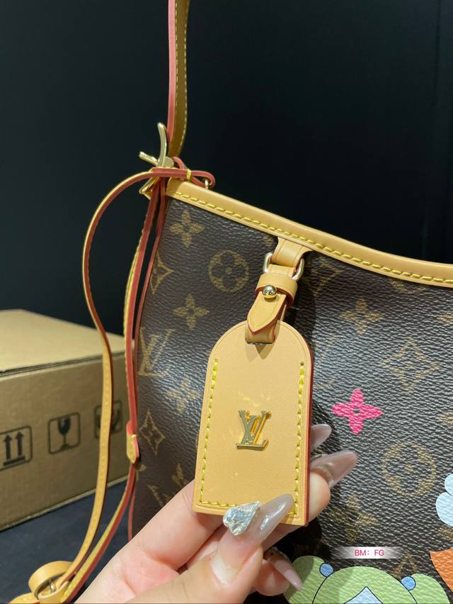 Comes with a folding gift box Lv, Kerry Ao bag, July new collection, old flower painted labubu women's bag, Carry All new collection, neverfull Lv, early spring game On series, Neverfull new shopping bag: