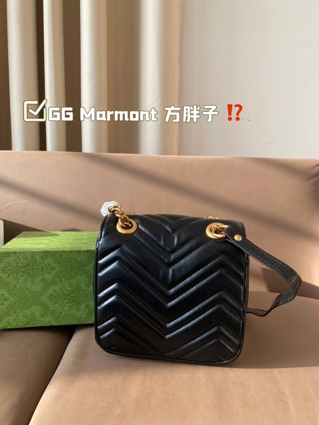 Remastered Size: 18 * 14cm Gg Marmont Square Fat Gucci New Cute Shocking Attack for Babies, Definitely the Next Hot Product