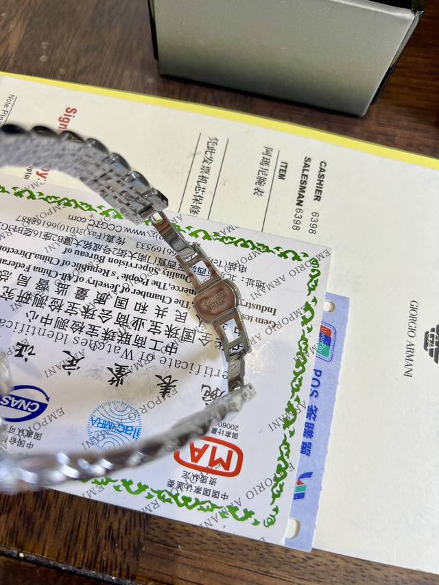 FFFH Image Full Package 25 ARMANI Two Needle Women's Watch, with Excellent Quality, Imported Movement Mineral Reinforced Glass, 1:1 Quality at the Counter, Explosive Quality, Essential for Fashionists, 30mm Dial, Ah: