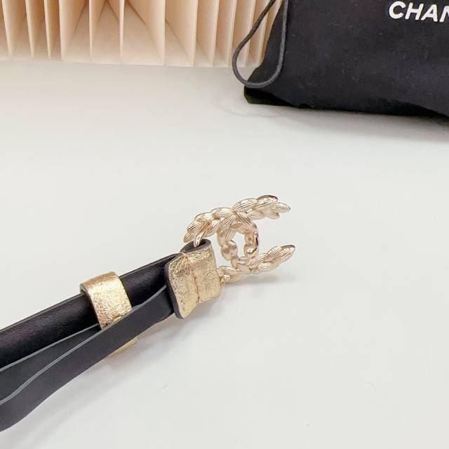 New 2.0cm Chanel official website, double-sided top layer cowhide material, length:. 758.80.85.90.95 European, Copper Hardware Buckle Original Mold Customization Celebration]: