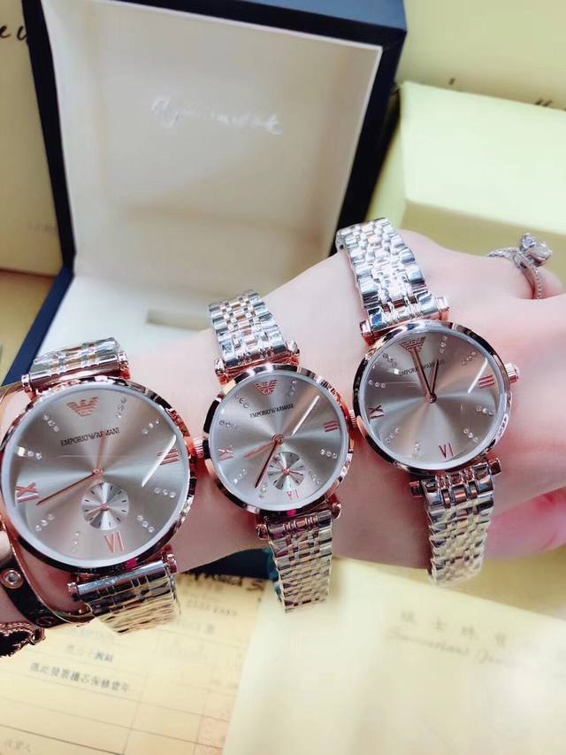 The original order also includes Grandma Grey Emporio Armani Gianniti-B series quartz watch classic series women's 32mm men's 40mm in stock: