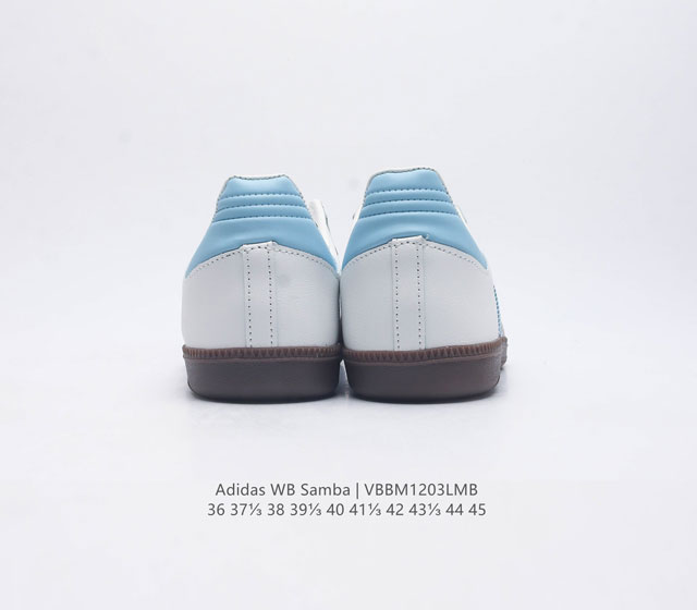 Adidas Wb Samba Samba Training Shoes Korean Ghost Order Samba Anniversary Series Difference Market Fake Leather Currency Adidas Classic samba Og Slender Shoes