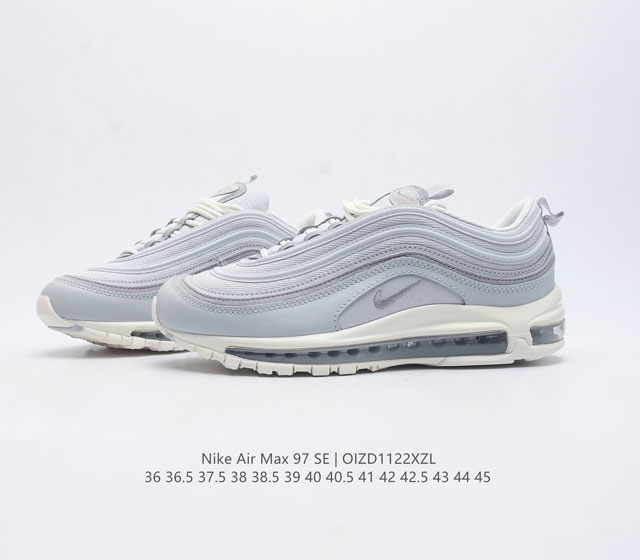 Nike casual shoes classic air cushion Air Max 97 bullet air cushion low top sports shoes Air Max 97 sports running shoes with streamlined shoe body and excellent technology create all-round protection for sports enthusiasts
