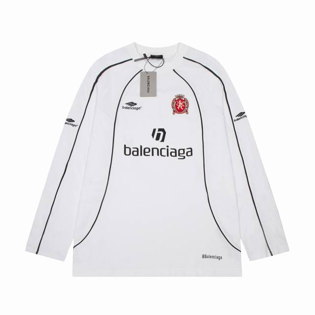 High quality Balenciaga Maison Mamba No.10 long sleeved T-shirt adopts imported printing and embroidery technology, with extremely complex splicing process of multiple pieces of pure cotton soft fabric. The color matching dyed fabric is full of trend