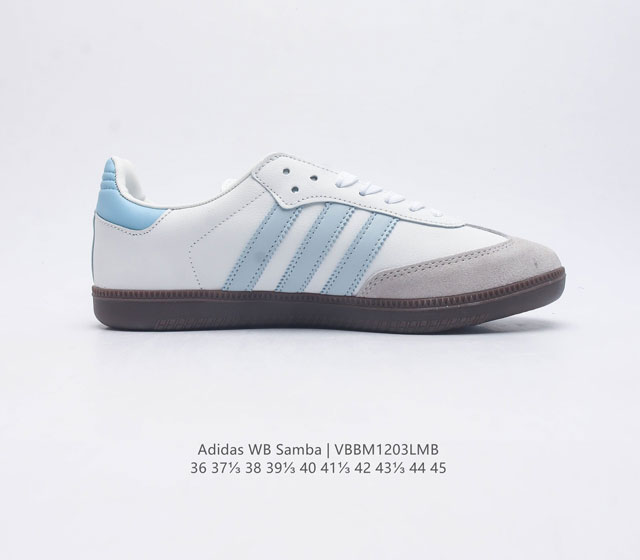 Adidas Wb Samba Samba Training Shoes Korean Ghost Order Samba Anniversary Series Difference Market Fake Leather Currency Adidas Classic samba Og Slender Shoes