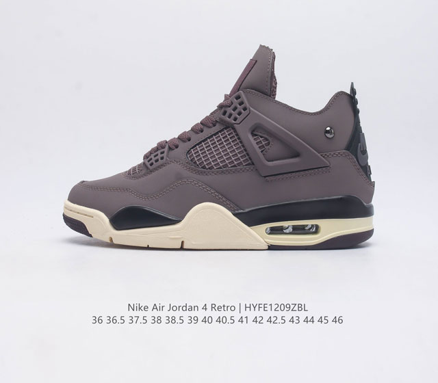 The Nike Air Jordan 4 Retro Og Michael Jordan AJ4 mid top retro casual sports culture basketball shoe adheres to the design concept of lightweight speed basketball shoes to reduce weight