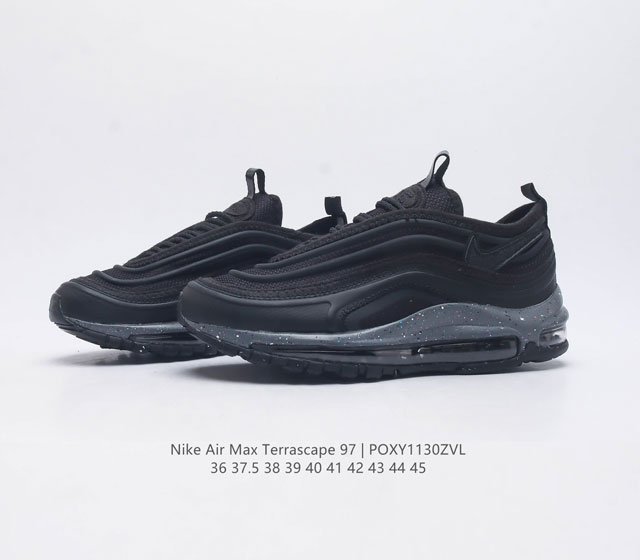 Nike's 2023 new men's and women's air Max Terrascape 97 air cushioned casual sports shoes with Max Air cushioning configuration provide excellent support and comfortable foot feel. Outsole design