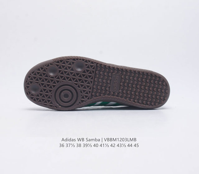 Adidas Wb Samba Samba Training Shoes Korean Ghost Order Samba Anniversary Series Difference Market Fake Leather Currency Adidas Classic samba Og Slender Shoes