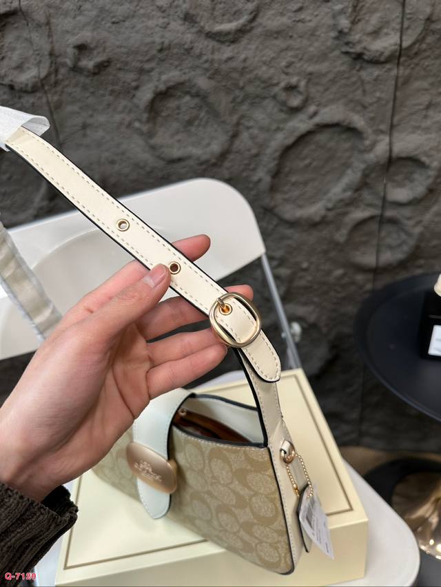 Paired with a folding box, Coach under the armpit amplifies the trick! The new Eliza series is really amazing! The minimalist design is truly eye-catching! The color is simple yet elegant, full of fashion sense, easy to match to create a sense of fas