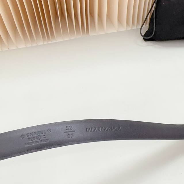 New 2.0cm Chanel official website, double-sided top layer cowhide material, length:. 758.80.85.90.95 European, Copper Hardware Buckle Original Mold Customization Celebration]: