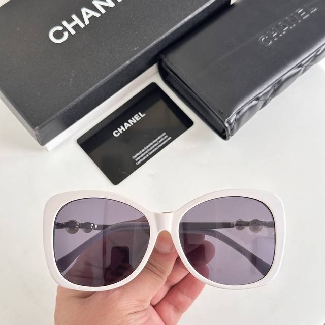 Online hot spot direct sales Chanel Naza super beautiful Chanel ch5339-H double pearl sunglasses