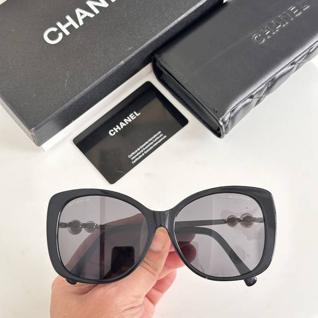 Online hot spot direct sales Chanel Naza super beautiful Chanel ch5339-H double pearl sunglasses