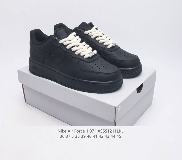 The company level top layer leather Nike Air Force 1 07 Air Force One af1 low top versatile casual sports board shoe has soft and elastic cushioning performance and excellent midsole design spanning retro and modern exterior