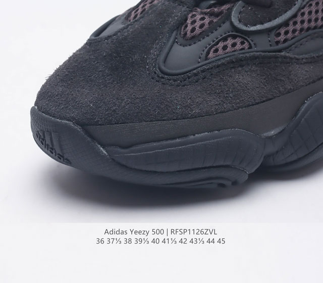 Adidas Yeezy 500 Coconut Men's and Women's Retro Dad Shoes Running Shoes Thick Bottom Dad Shoes If you want to say the most textured shoe in the Yeezy family, then Yeezy 500 definitely ranks high