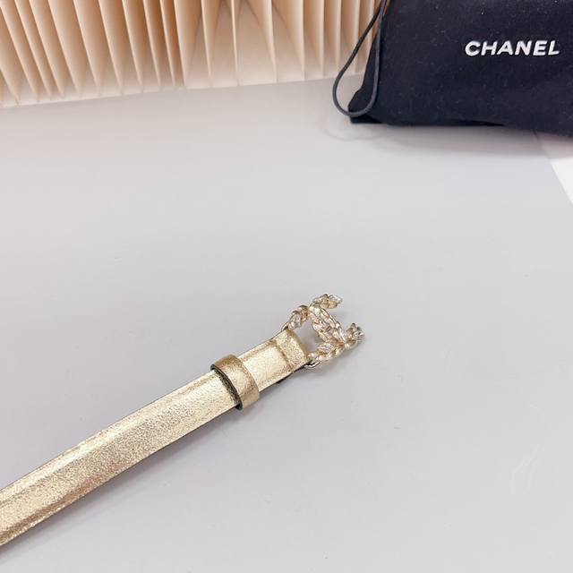 New 2.0cm Chanel official website, double-sided top layer cowhide material, length:. 758.80.85.90.95 European, Copper Hardware Buckle Original Mold Customization Celebration]: